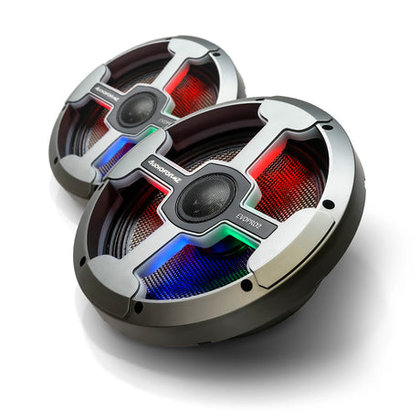 AudioFormz EVOPRO2 10in 3-Way Component Marine IC LED Loud Speakers - Pair
