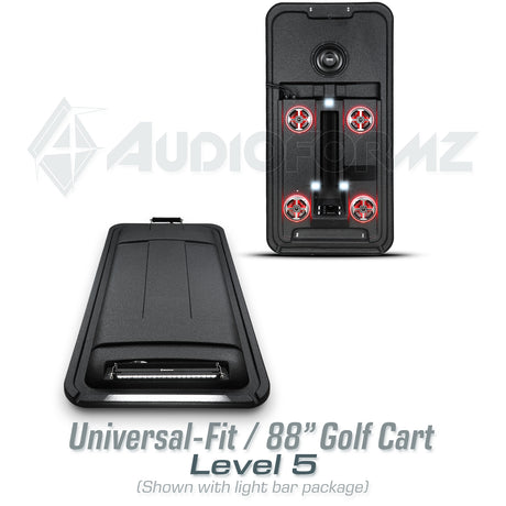 88in Universal-Fit Golf Cart Stereo Tops (4-Seat)