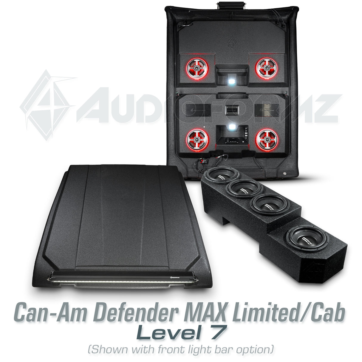 2026+ Can-Am Defender MAX HD11 Limited/Cab Stereo Tops (4-Door)