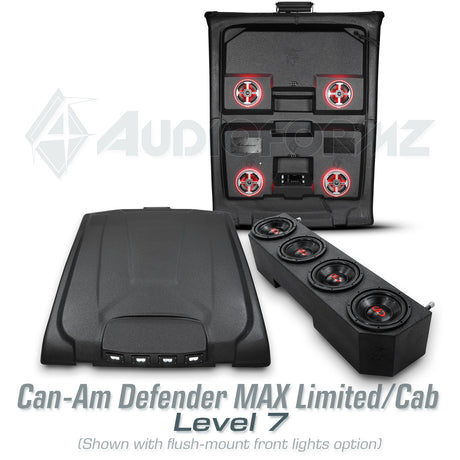 2016-2025 Can-Am Defender MAX Limited/Cab Stereo Tops (4-Door)