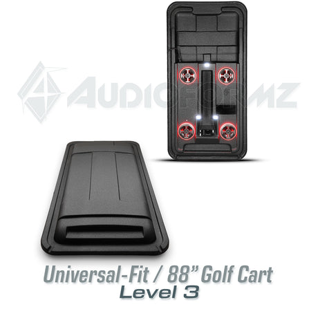 88in Universal-Fit Golf Cart Stereo Tops (4-Seat)
