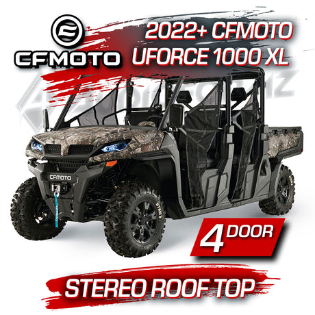 2022+ CFMoto UForce 1000 XL Stereo Tops (4-Door)