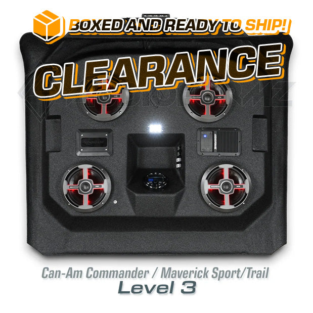 2021+ Can-Am Commander / 2019+ Maverick Sport / 2018+ Maverick Trail LEVEL 3 Stereo Top (2-Seat)