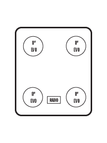 2021+ Can-Am Commander / 2019+ Maverick Sport / 2018+ Maverick Trail Stereo Tops (2-Seat)