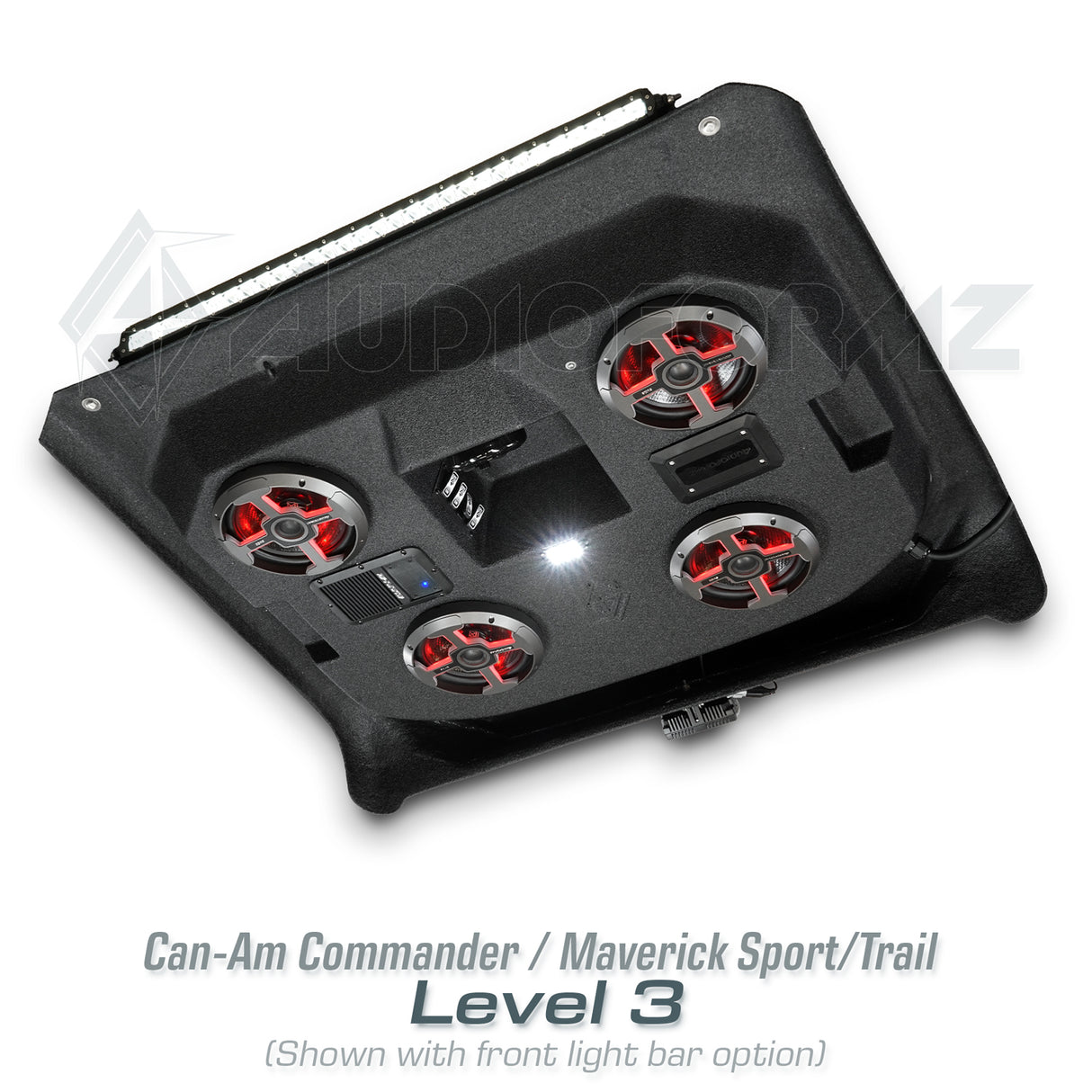 2021+ Can-Am Commander / 2019+ Maverick Sport / 2018+ Maverick Trail Stereo Tops (2-Seat)