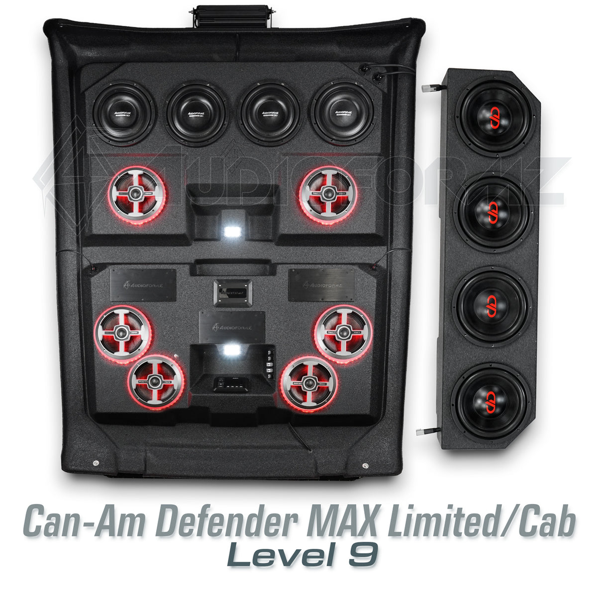 2016-2025 Can-Am Defender MAX HD7-HD10 Limited/Cab Stereo Tops (4-Door)