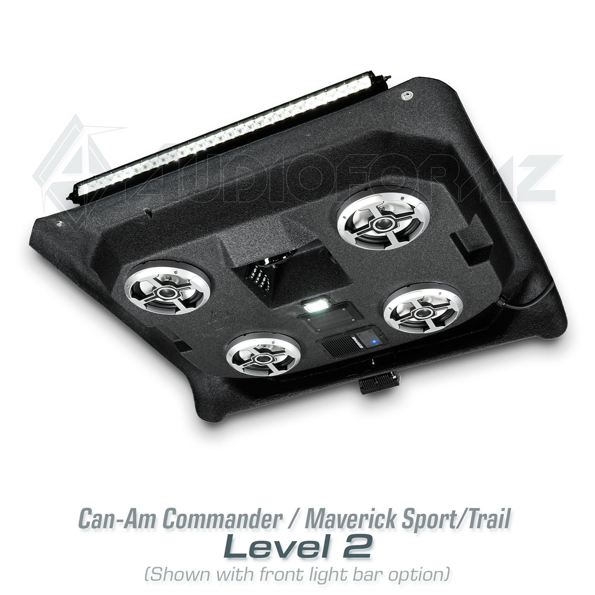 2021+ Can-Am Commander / 2019+ Maverick Sport / 2018+ Maverick Trail Stereo Tops (2-Seat)