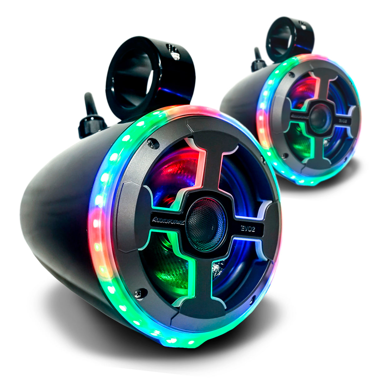 AudioFormz EVO2 6.5in 2-Way Component Marine IC LED Tower Speakers - Pair