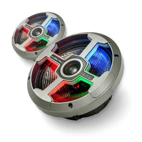 AudioFormz EVOPRO2 8in 3-Way Component Marine IC LED Loud Speakers - Pair