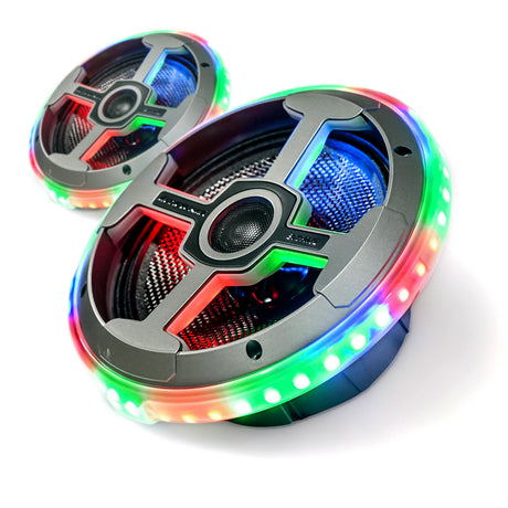 AudioFormz EVOPRO2 8in 3-Way Component Marine IC LED Loud Speakers - Pair