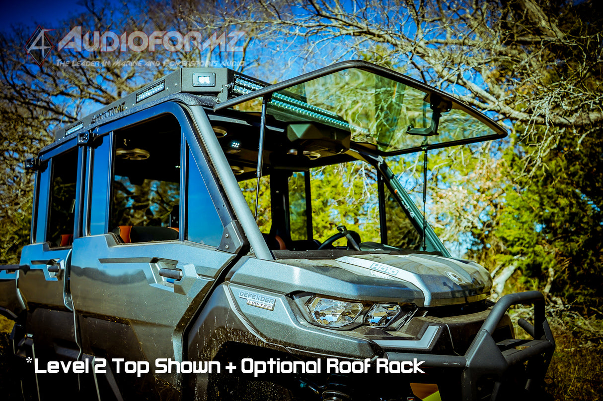 2026+ Can-Am Defender MAX HD11 Limited/Cab Stereo Tops (4-Door)