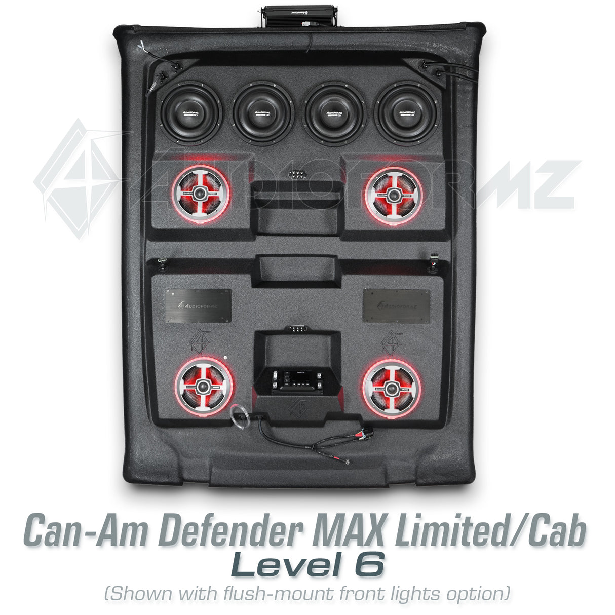 2026+ Can-Am Defender MAX HD11 Limited/Cab Stereo Tops (4-Door)