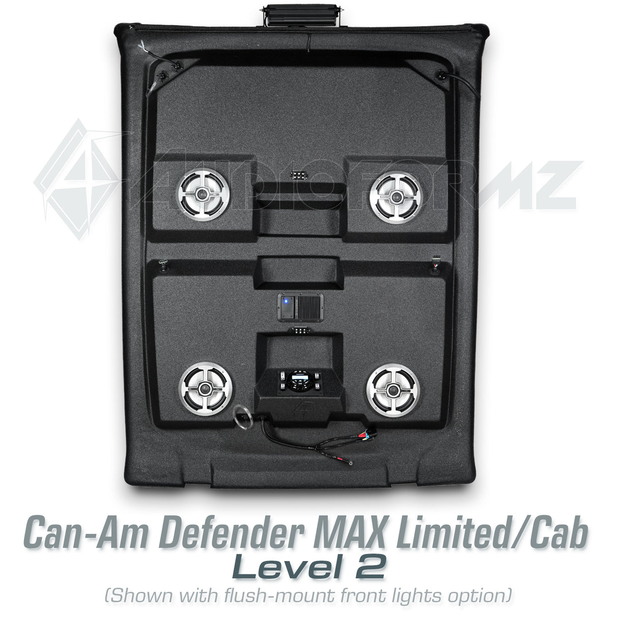 2026+ Can-Am Defender MAX HD11 Limited/Cab Stereo Tops (4-Door)