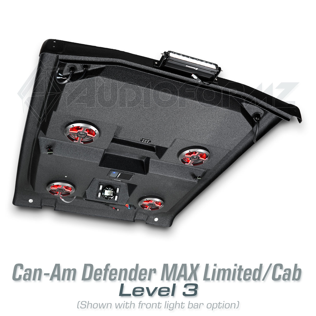 2026+ Can-Am Defender MAX HD11 Limited/Cab Stereo Tops (4-Door)
