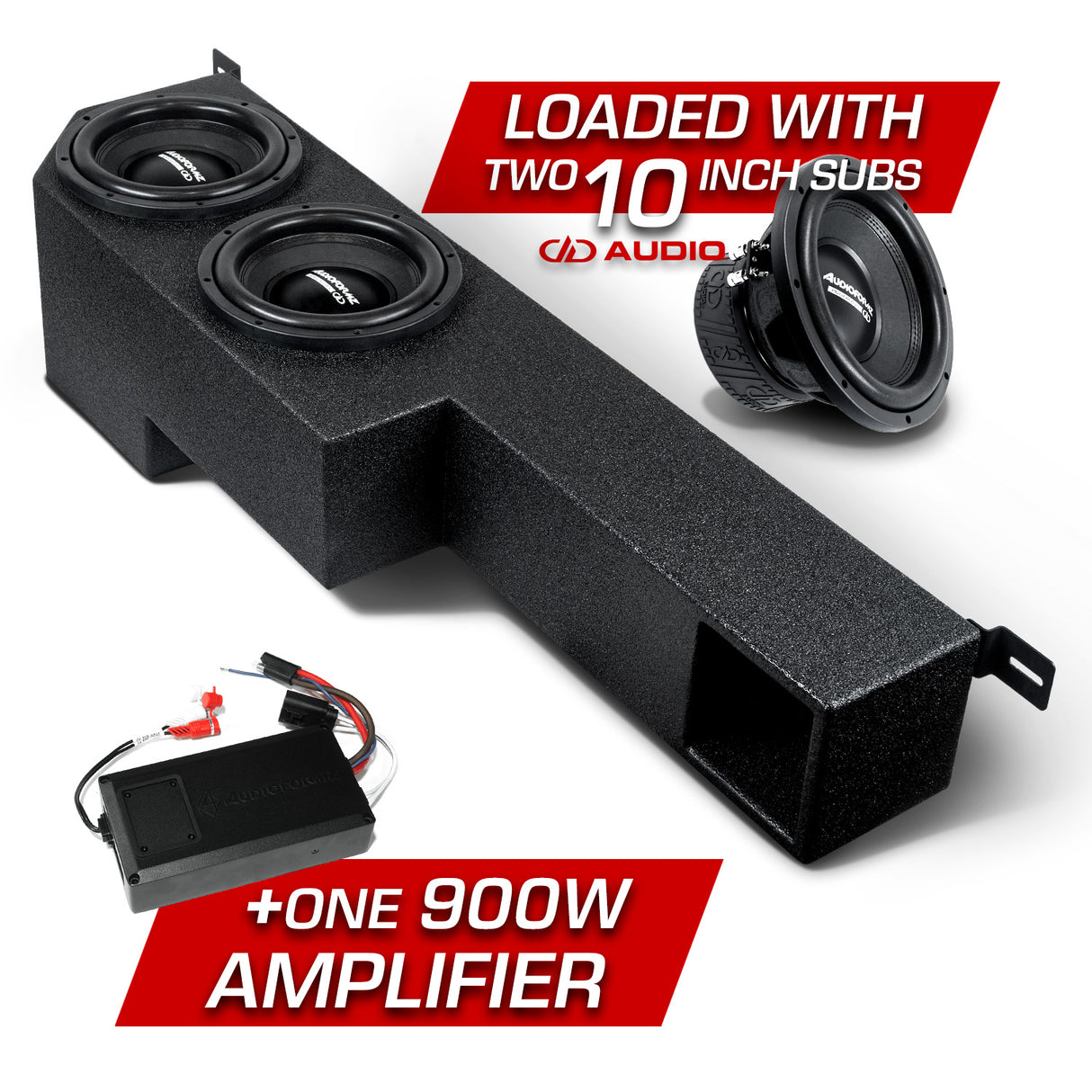 Can-Am Defender 2 10" Under-Seat Ported Subwoofer Box (HD11)
