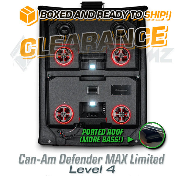 2016-2025 Can-Am Defender MAX Limited/Cab LEVEL 4 Stereo Tops (4-Door)