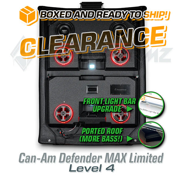 2016-2025 Can-Am Defender MAX Limited/Cab LEVEL 4 Stereo Tops (4-Door)