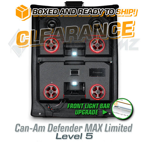 2016-2025 Can-Am Defender MAX Limited/Cab LEVEL 5 Stereo Tops (4-Door, HD7-HD10)