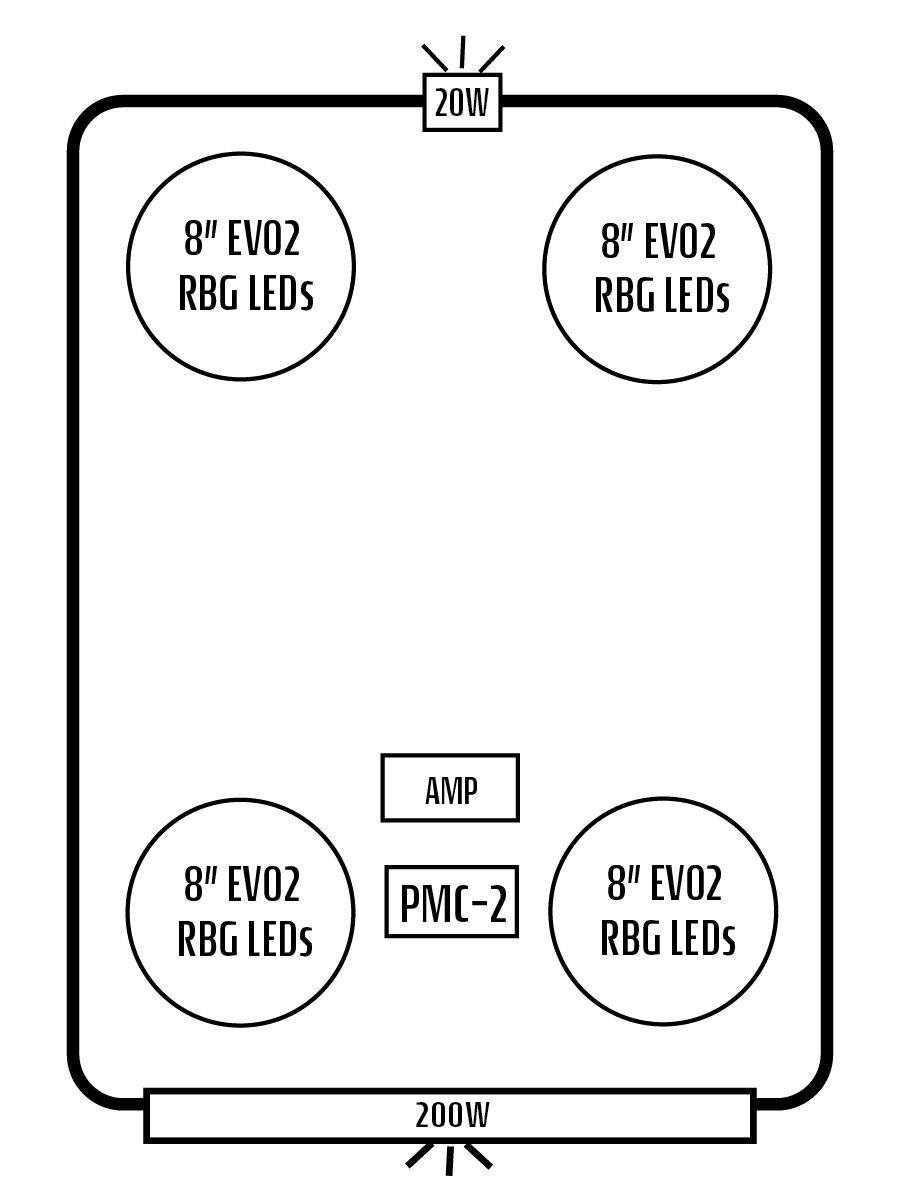 2020+ Kawasaki Teryx KRX 1000 Stereo Tops (2-Seat)