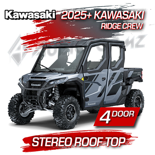 2025+ Kawasaki Ridge Crew Stereo Tops (4-Door)