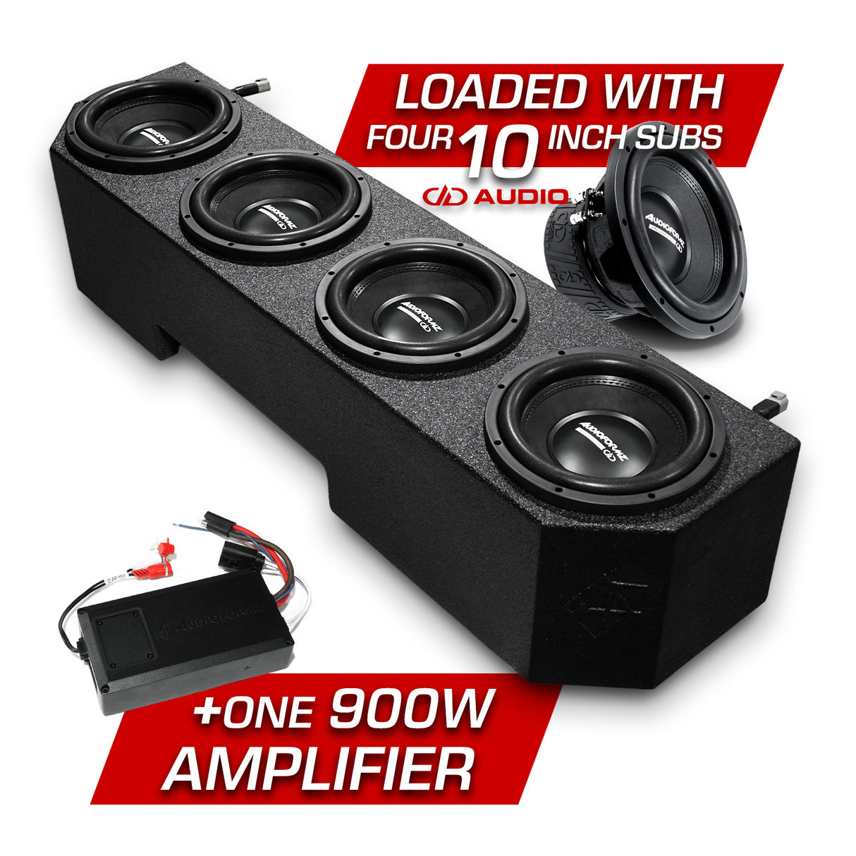 Can Am Defender 4 10" Under-Seat Subwoofer Box