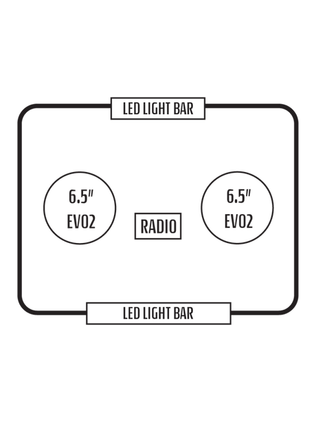 2009+ Kawasaki Mule 4010 Trans4x4 Stereo Tops (4-Door)