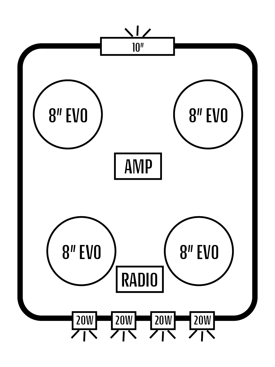 2019+ Polaris Ranger Northstar/Cab XP 1000 / 900 Stereo Tops (2-Door)