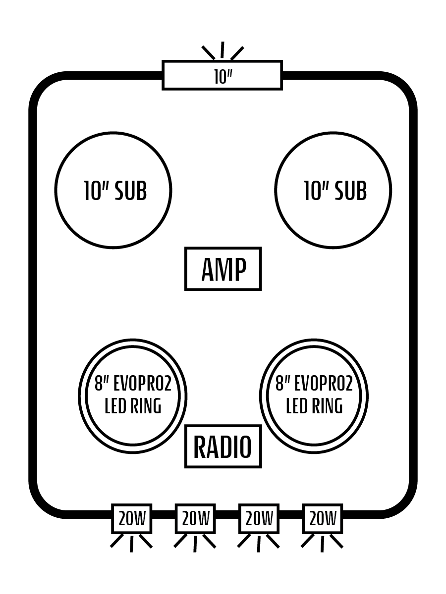 2019+ Polaris Ranger Northstar/Cab XP 1000 / 900 Stereo Tops (2-Door)