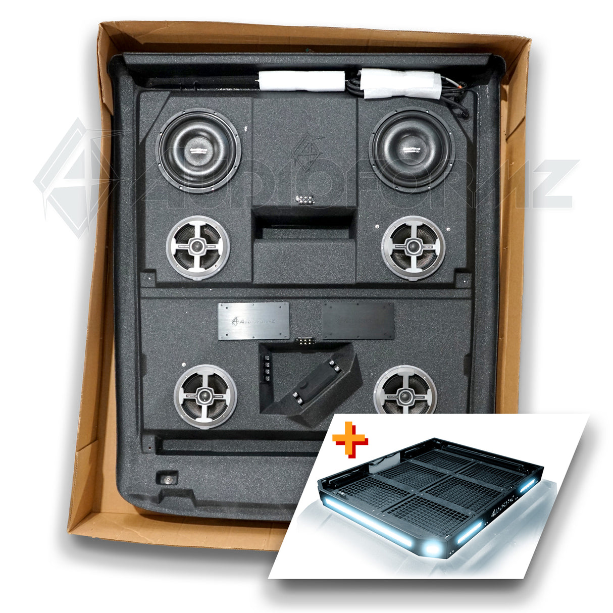 2015+ Polaris Ranger Crew XP 1000 / 900 LEVEL 5 Stereo Top with Light Bar and Roof Rack