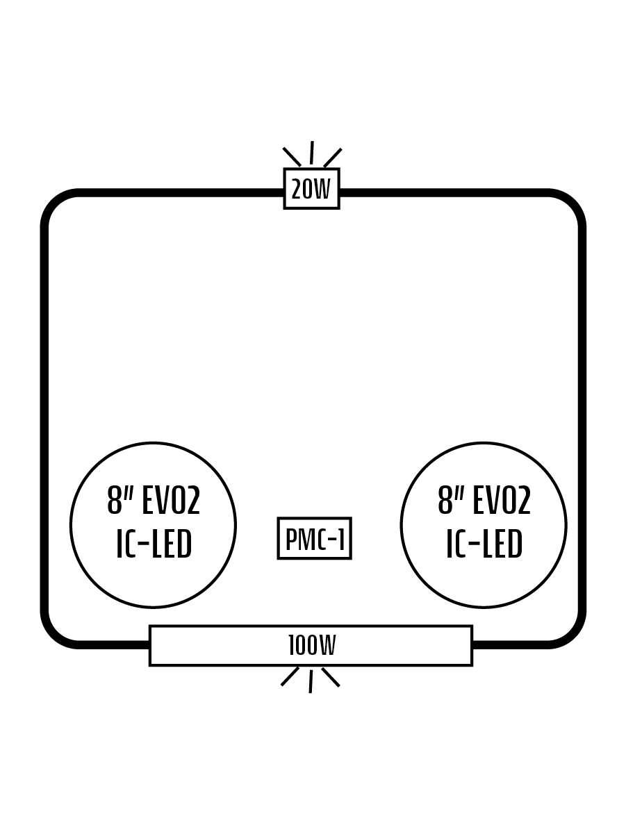 2022+ Polaris RZR 200 Stereo Tops (2-Seat)