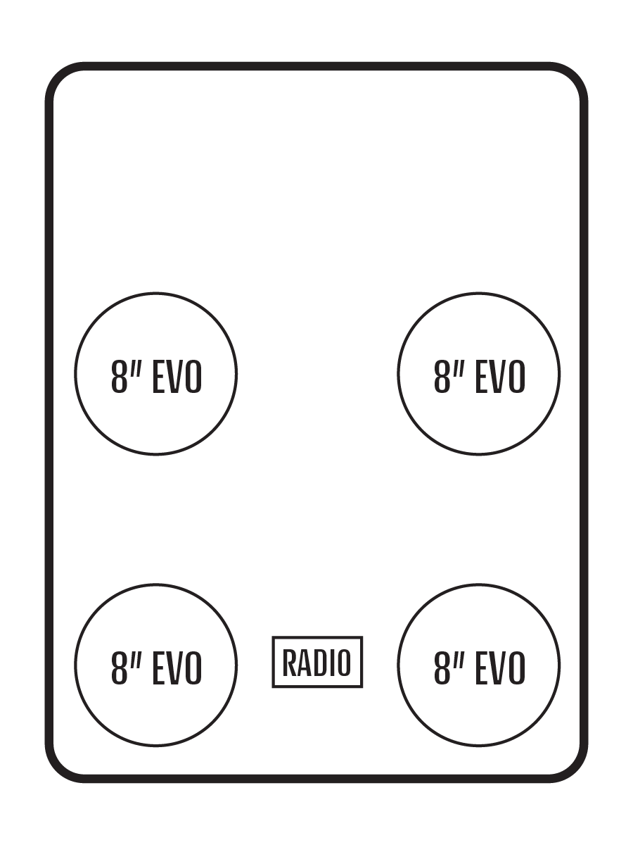 2022+ Polaris RZR Pro R 4 Stereo Tops (4-Seat)