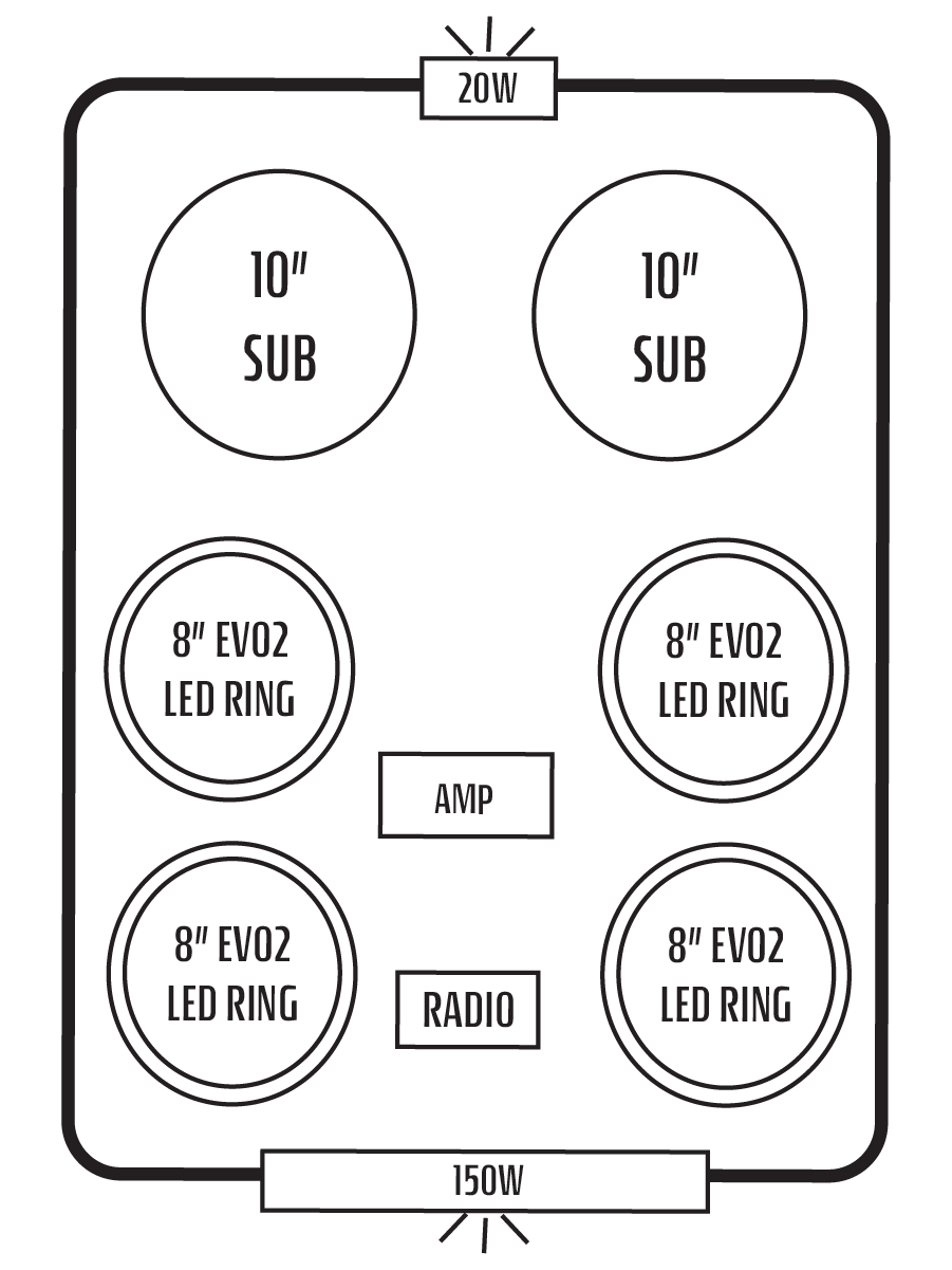 2022+ Polaris RZR Pro R 4 Stereo Tops (4-Seat)