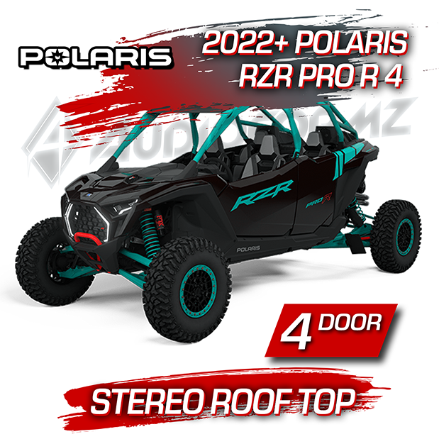 2022+ Polaris RZR Pro R 4 Stereo Tops (4-Seat)