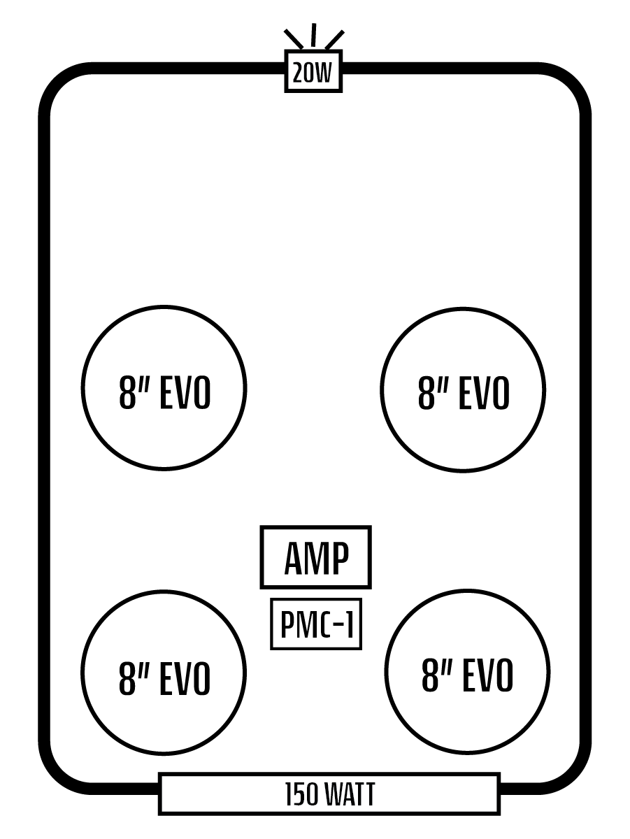 2022+ Polaris RZR Pro R 4 Stereo Tops (4-Seat)