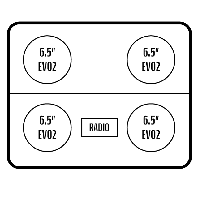 2017+ Polaris RZR 570 Stereo Tops (2-Seat)