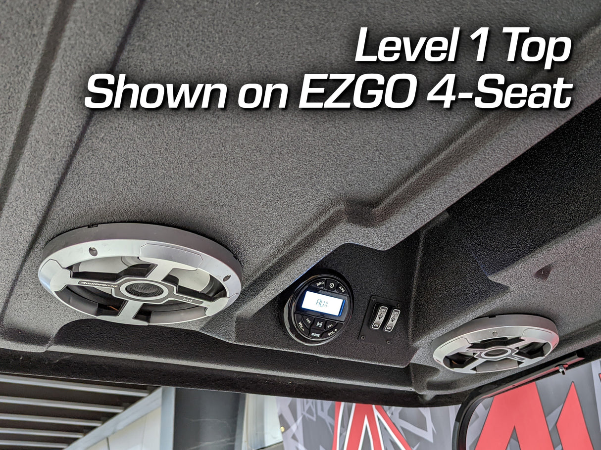 88in Universal-Fit Golf Cart Stereo Tops (4-Seat)