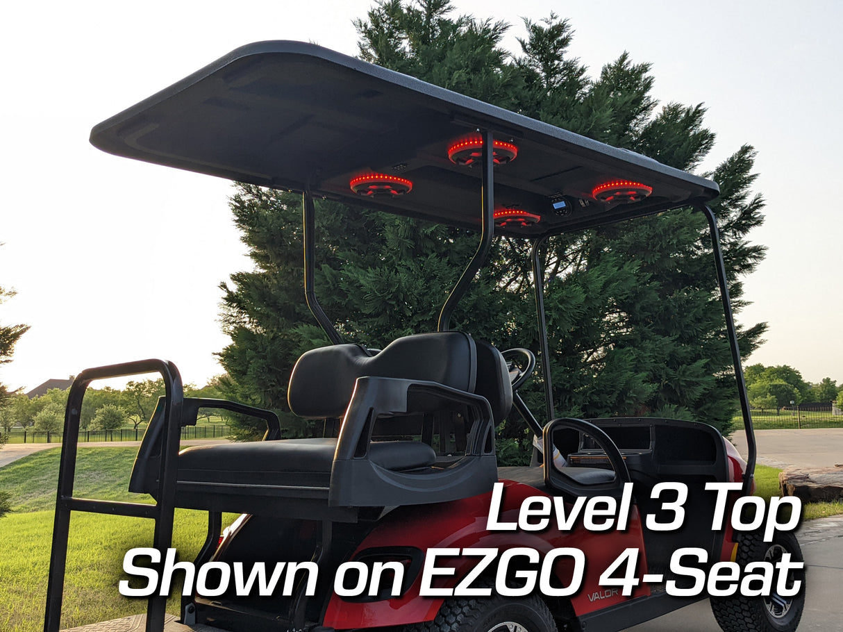 88in Universal-Fit Golf Cart Stereo Tops (4-Seat)