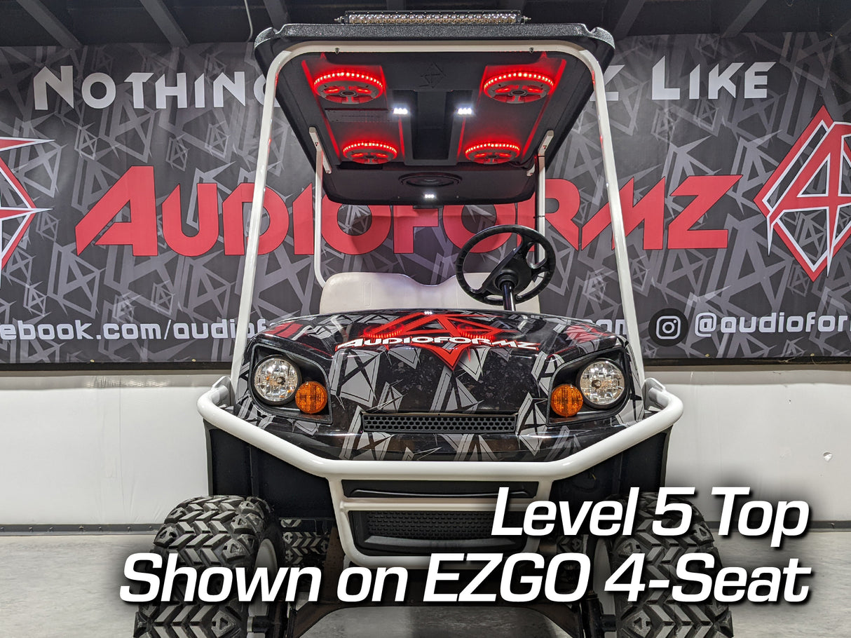 88in Universal-Fit Golf Cart Stereo Tops (4-Seat)