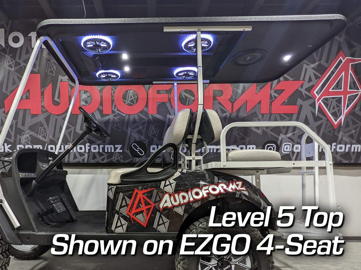 88in Universal-Fit Golf Cart Stereo Tops (4-Seat)