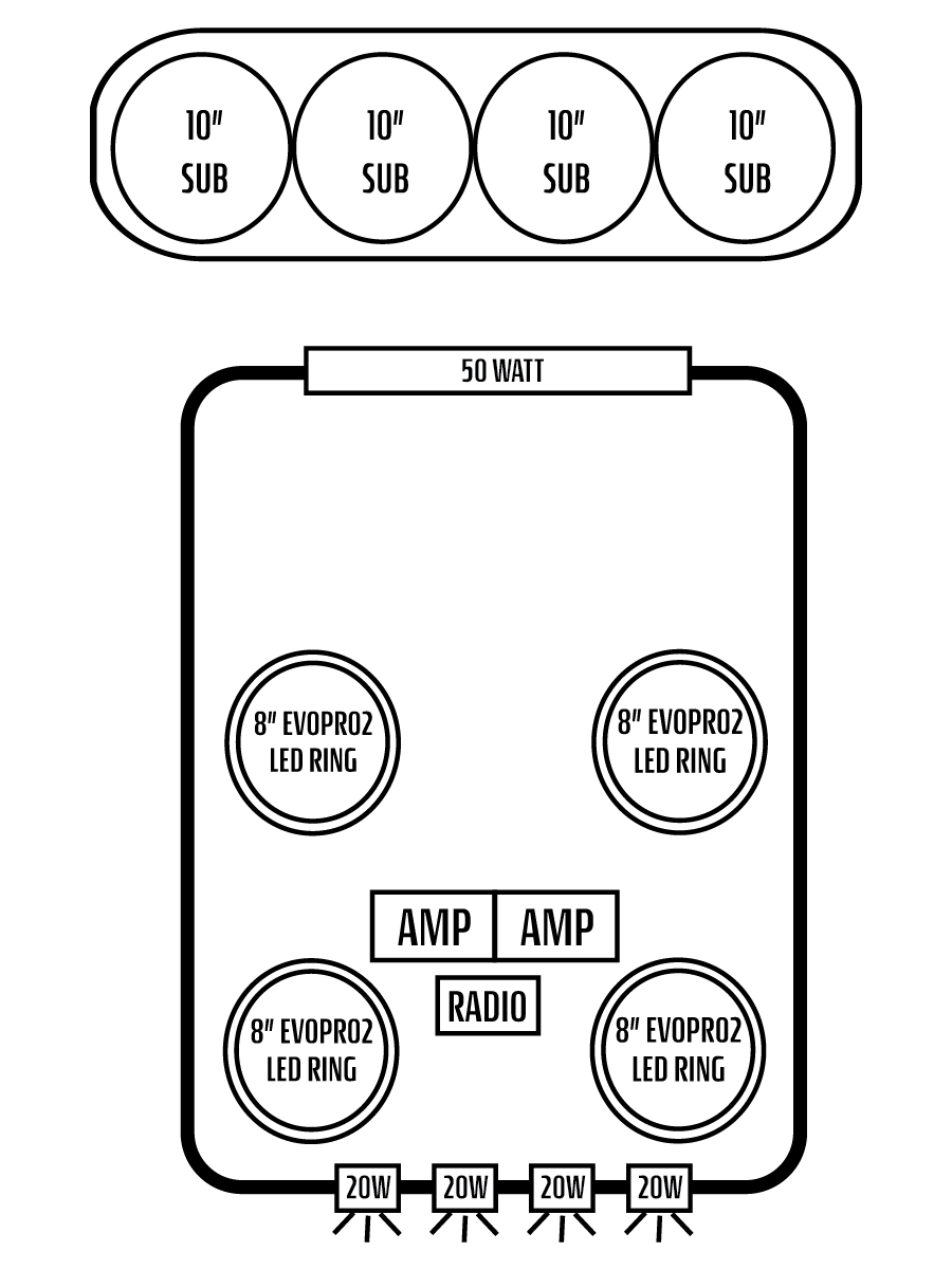 2026+ Can-Am Defender MAX HD11 Stereo Tops (4-Door)