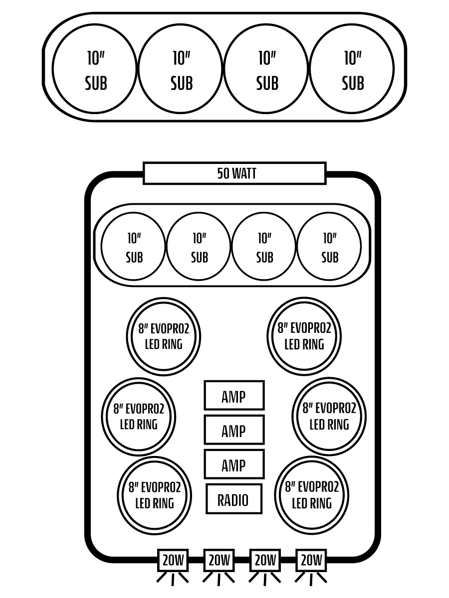 2026+ Can-Am Defender MAX HD11 Limited/Cab Stereo Tops (4-Door)