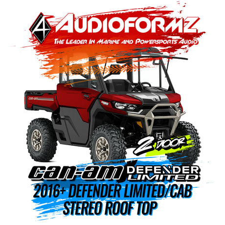 2016+ Can-Am Defender Limited/Cab Stereo Tops (2-Door)