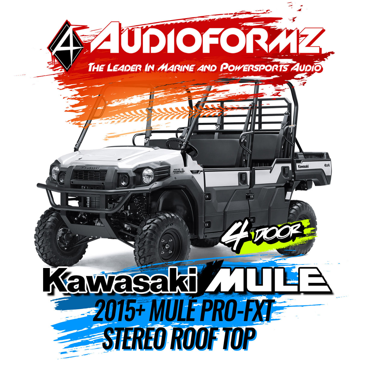 2015+ Kawasaki Mule Pro-FXT Stereo Tops (4-Door)