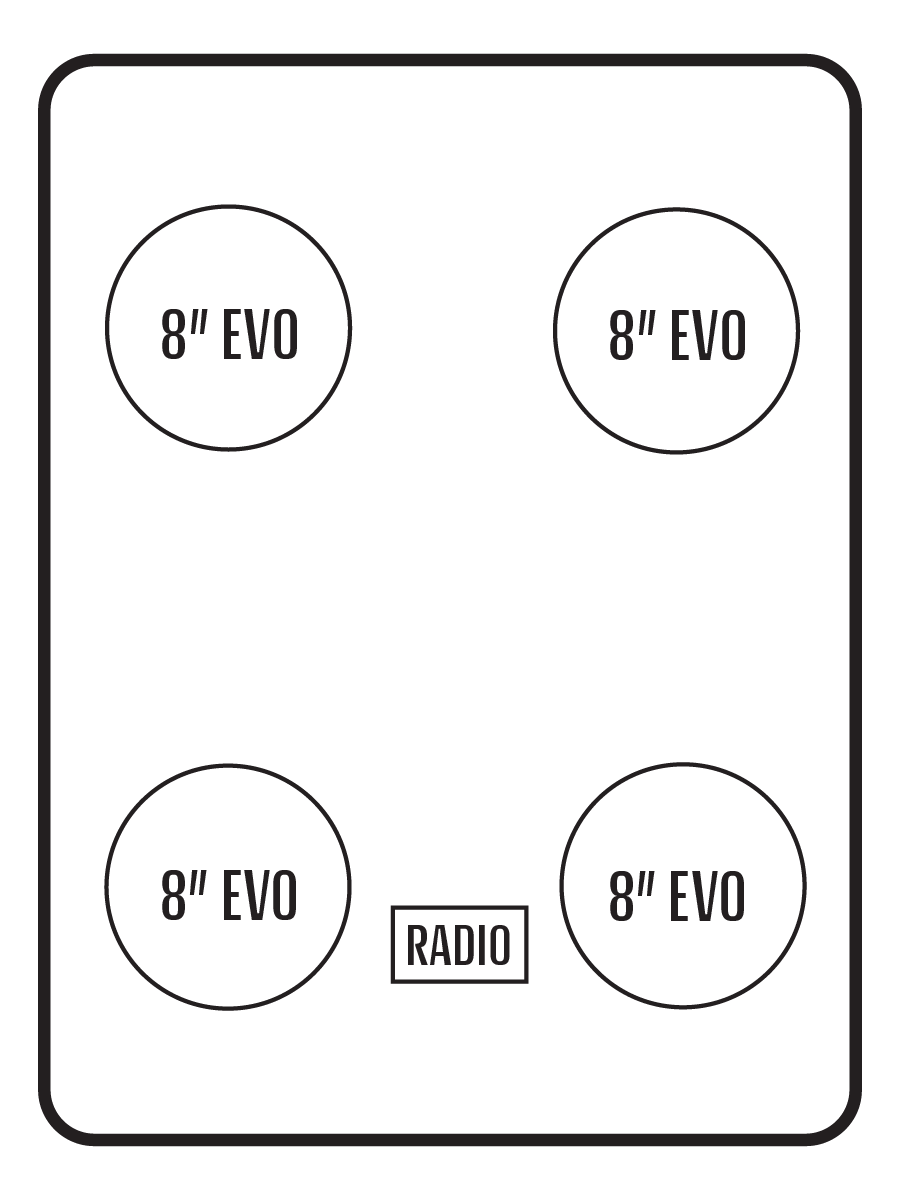 2014-20 Can-Am Commander MAX / 2014-18 Maverick MAX Stereo Tops (4-Seat)