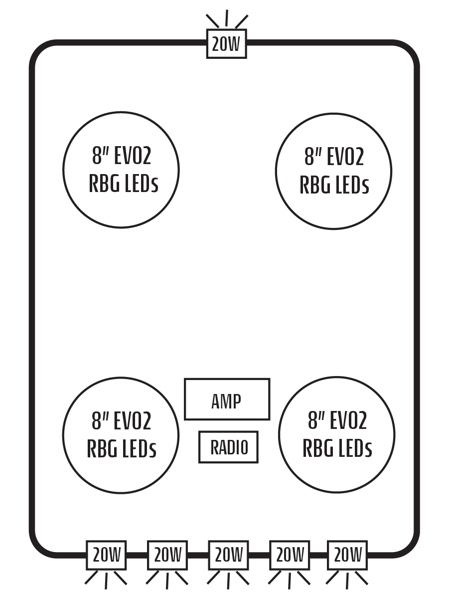 2014-20 Can-Am Commander MAX / 2014-18 Maverick MAX Stereo Tops (4-Seat)