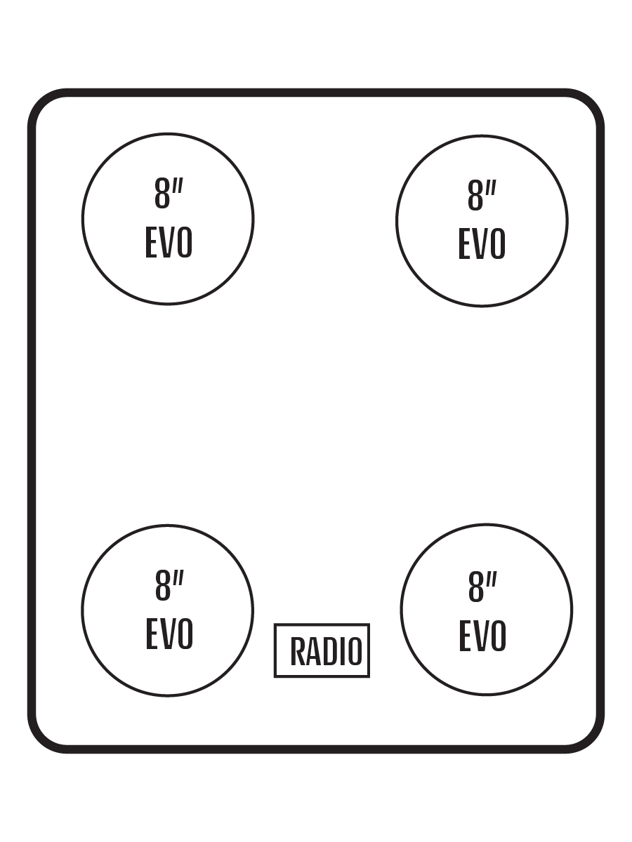 2014-20 Can-Am Commander / 2014-18 Maverick Stereo Tops (2-Seat)