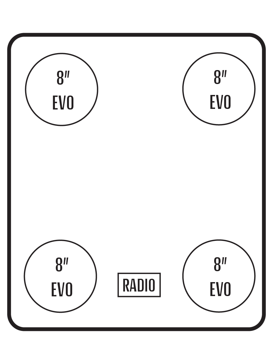 2015+ Kawasaki Mule Pro-FXT Stereo Tops (4-Door)