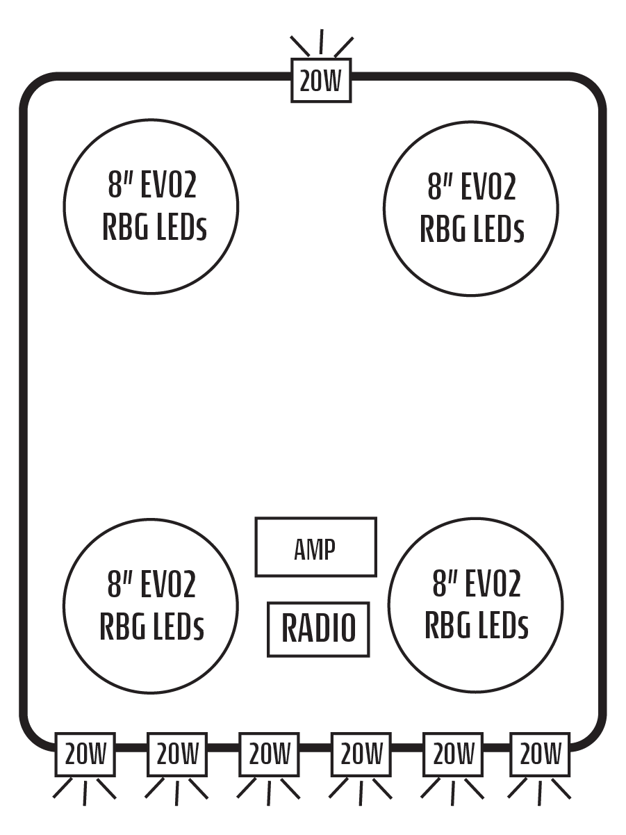 2015+ Kawasaki Mule Pro-FXT Stereo Tops (4-Door)
