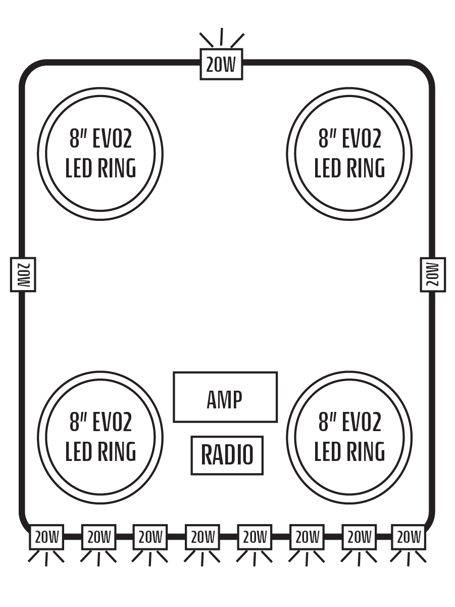 2015+ Kawasaki Mule Pro-FXT Stereo Tops (4-Door)