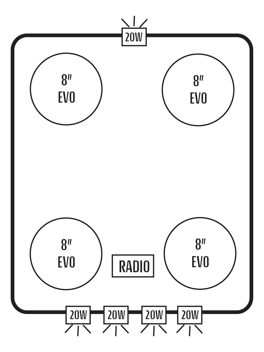 2016+ Honda Pioneer 1000 Stereo Tops (2-Door)
